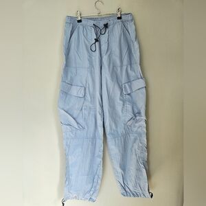 LE GARAGE blue baggy  nylon pant xs